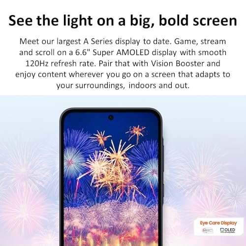 Galaxy A35 5G 128GB Unlocked Smartphone, 6.6" 120Hz AMOLED, 50MP Triple Camera, Navy O80624