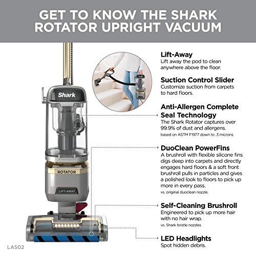 Upright Vacuum Cleaner for Home, Lightweight Bagless, HEPA Filter A60818