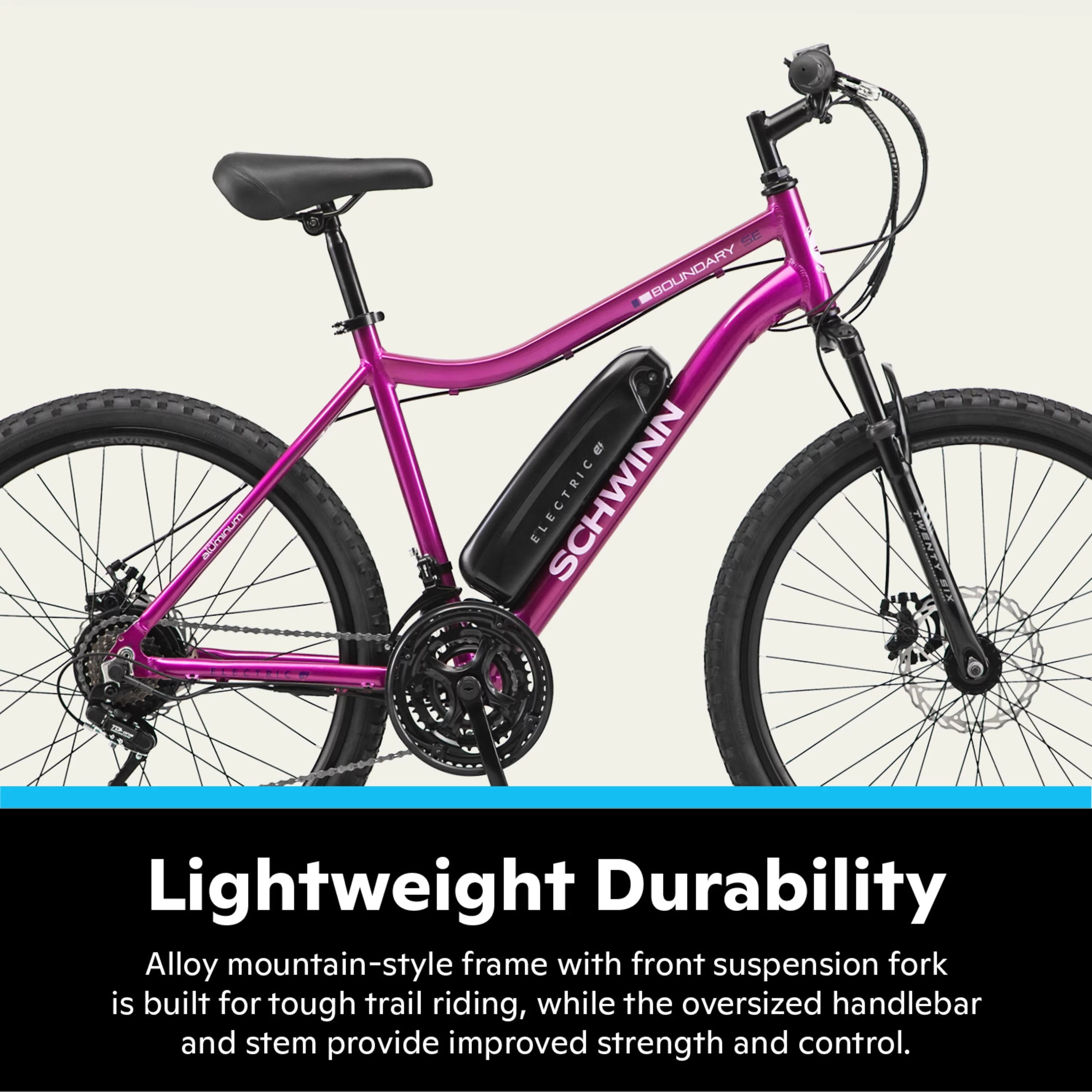 26 in Electric Mountain Bike for Adults, 250W Motor O561777