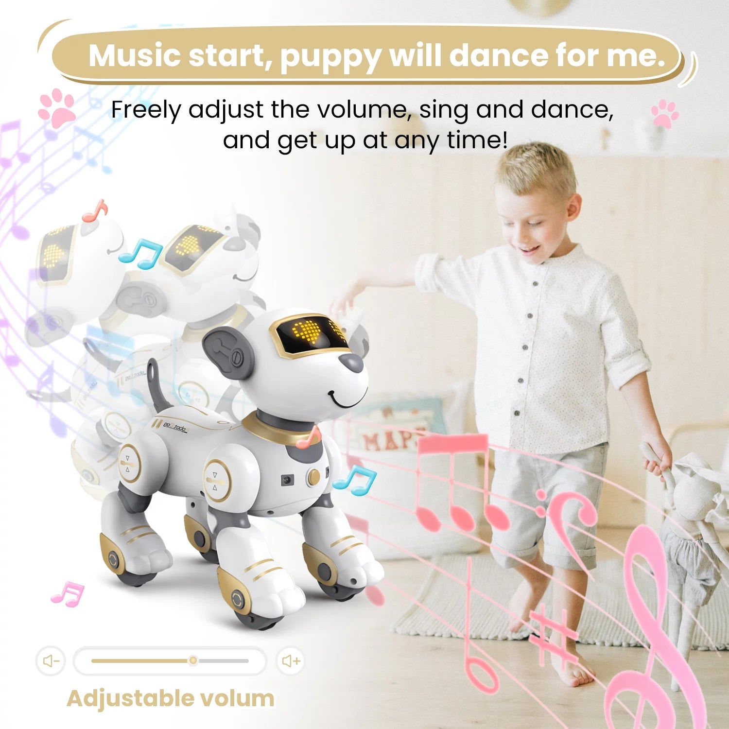 Remote Control Robot Dog for Kids Interactive Robotic Pet D6522