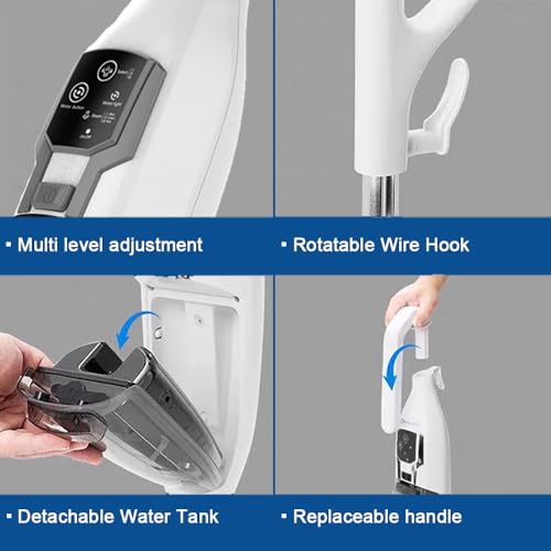 Steam Mop with 13 Accessories for Hard Floors, 550ml, 30-Second Heat-Up E958948