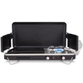 2-in-1 Gas Camping Stove and Griddle with Portable Propane Burner L5161