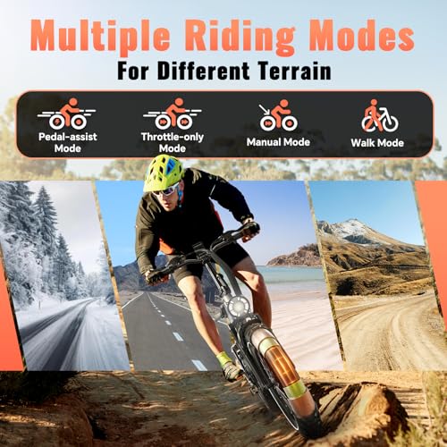 Folding Electric Bike for Adults Full Suspension, 52V 20AH Fat Tire N549125