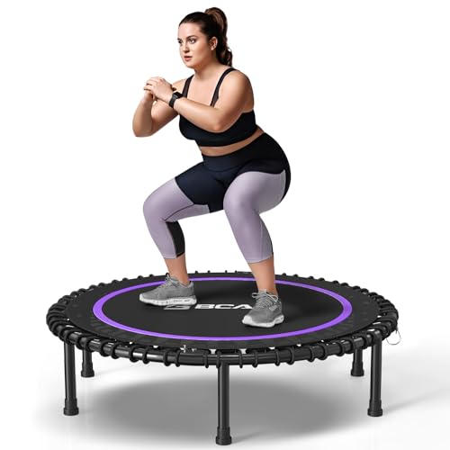Foldable Mini Trampoline for Adults, 40/48 Inch Indoor Exercise Rebounder N9596