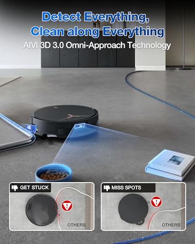 Robot Vacuum and Mop, 18500Pa Suction, Auto-Lift, Self-Emptying C481