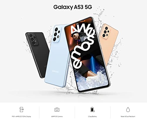 Galaxy A53 5G 128GB 6.5" 120Hz Full HD+ IP67 Water Resistant Dual SIM Unlocked International Model X535916