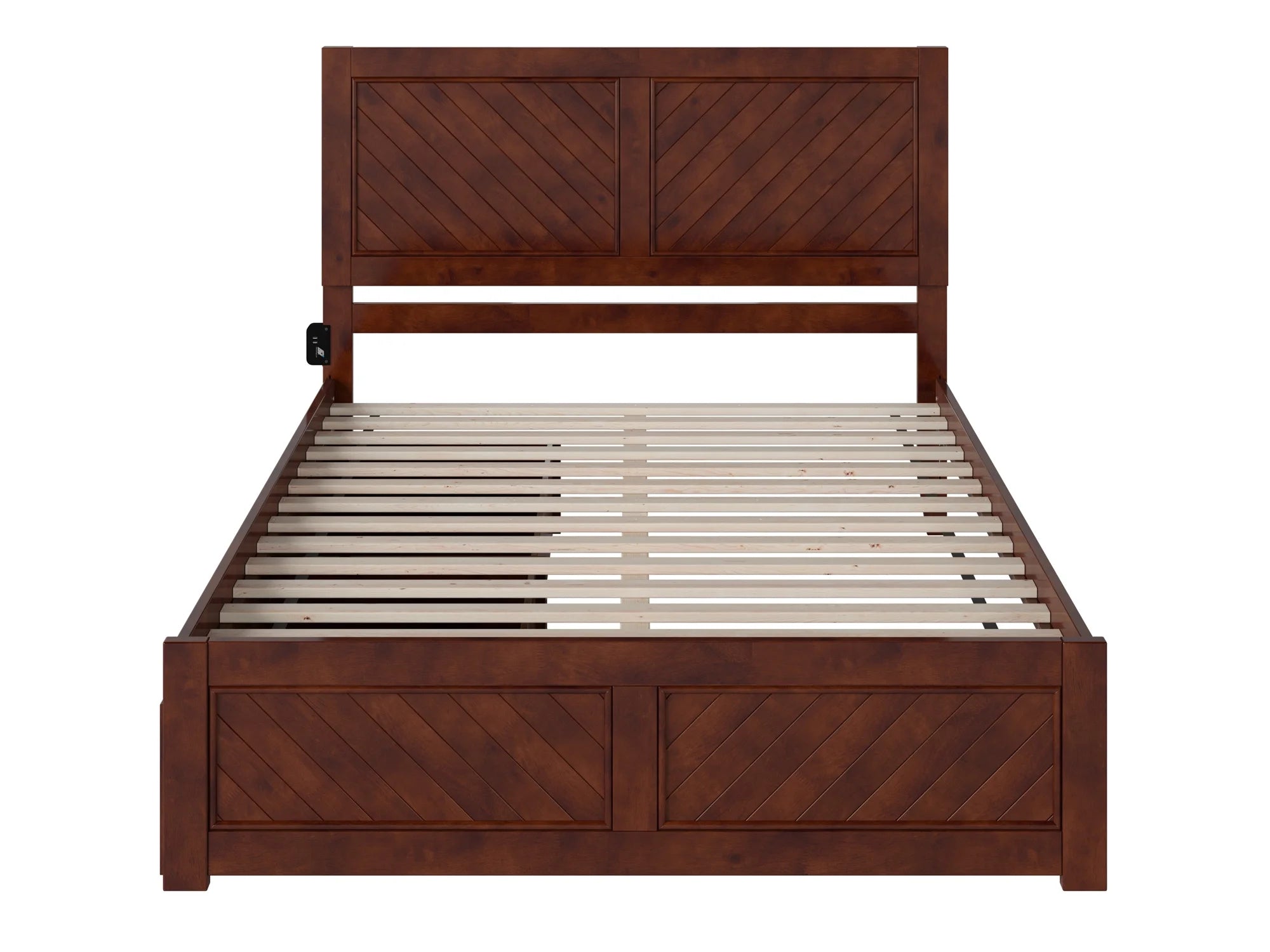 Solid Wood Platform Bed with Storage Drawers, Queen K8732