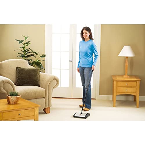 Carpet and Floor Sweeper with Dual Rotating Brushes and Corner Edge Brushes O48916