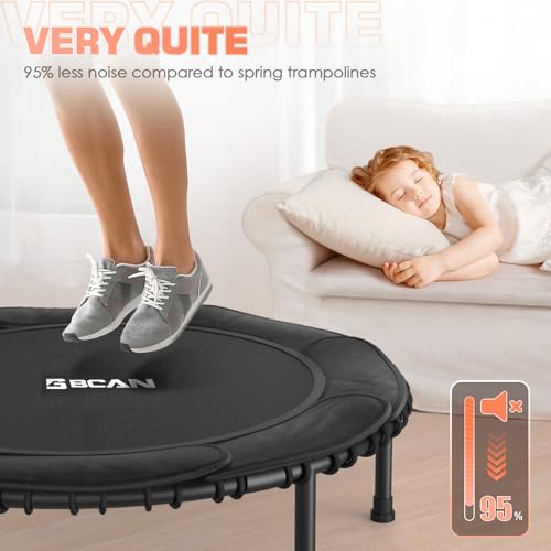 Foldable Mini Trampoline with Adjustable Foam Handle M67736