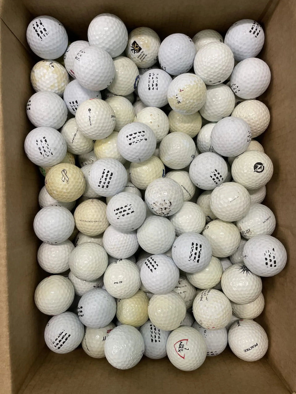 72 Pack Recycled Golf Balls in Mesh Bag for Practice L57066