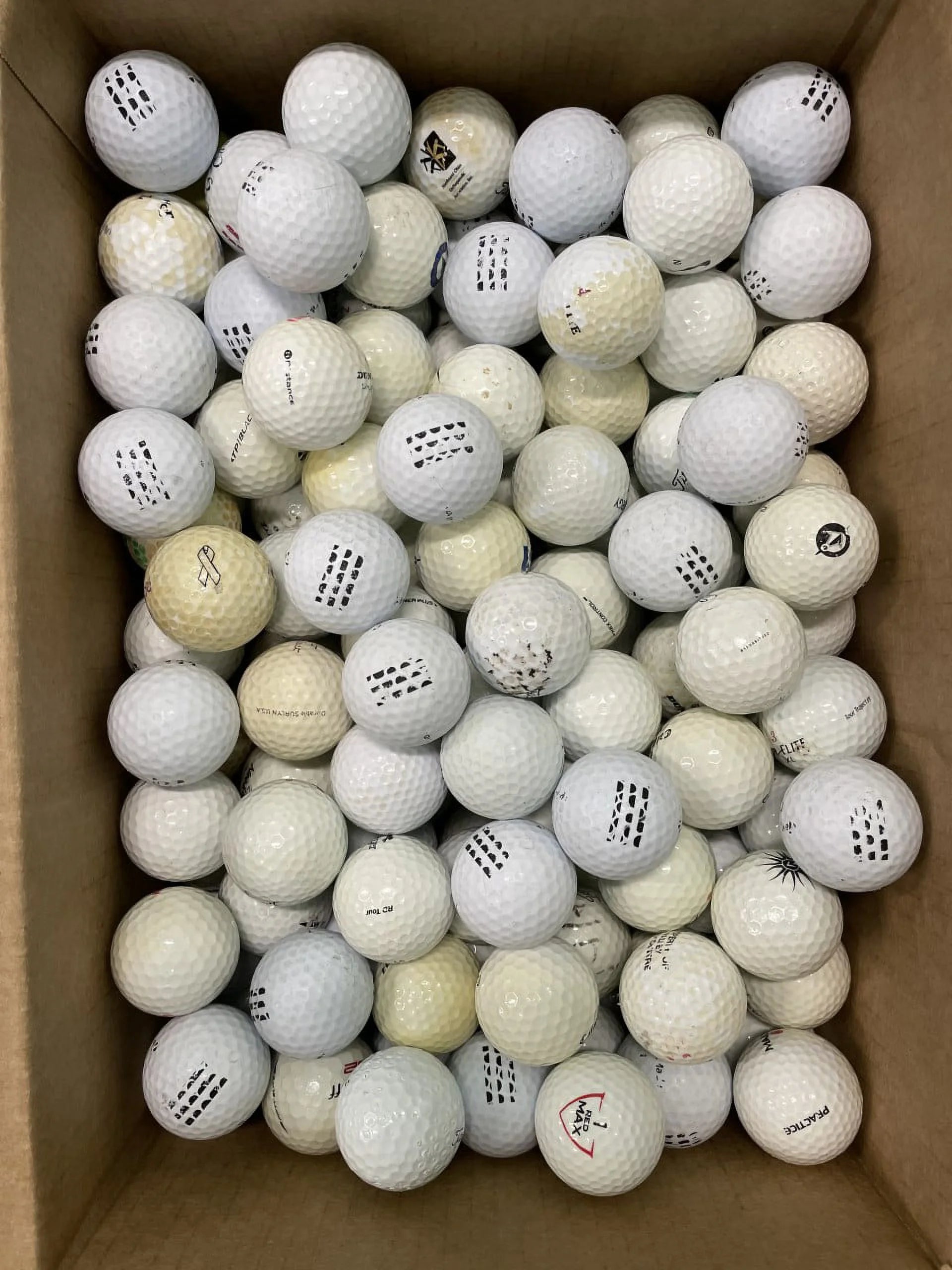 72 Pack Recycled Golf Balls in Mesh Bag for Practice L57066