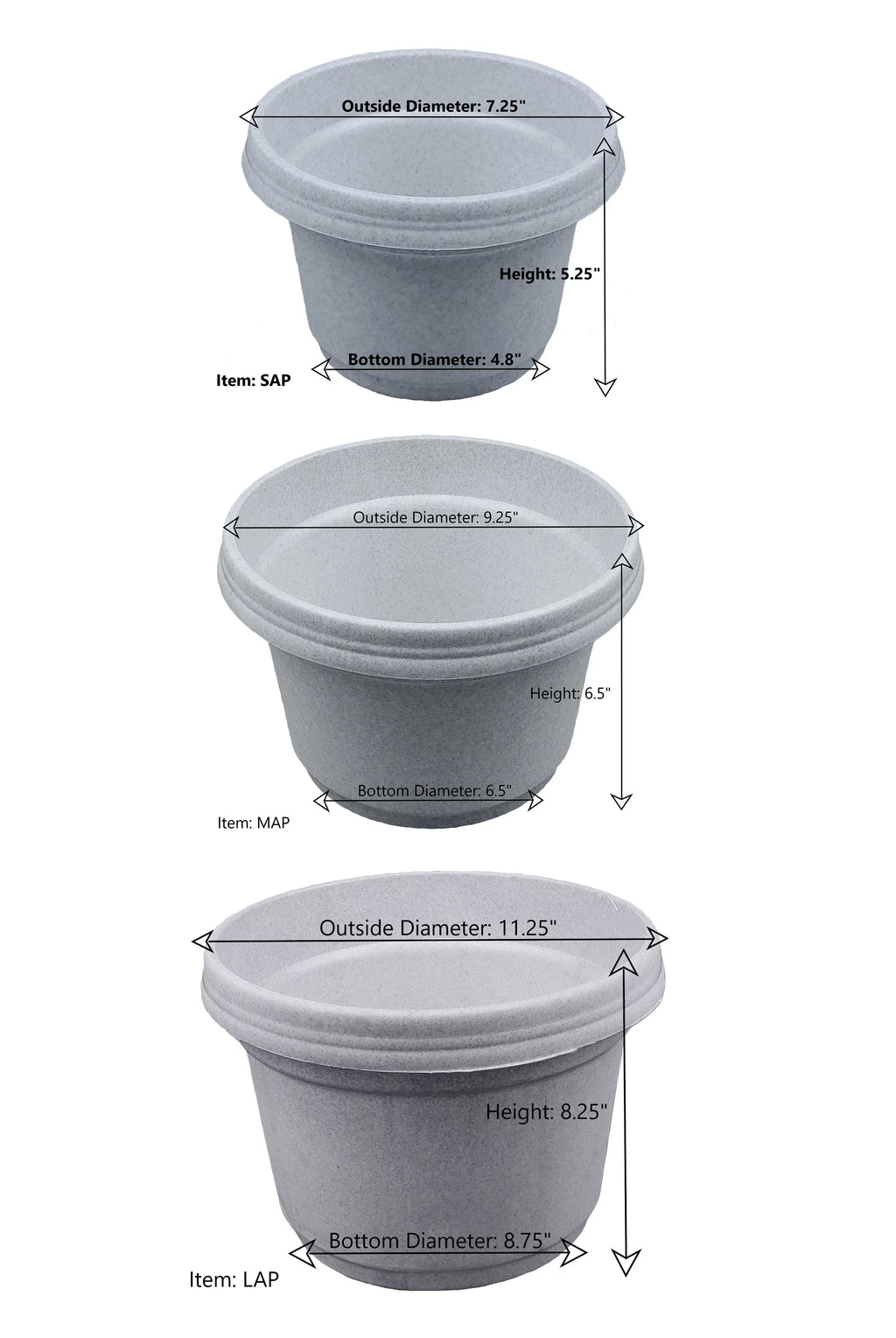 12 inch Terra Cotta Planter with Saucer, Set of 5 U883702