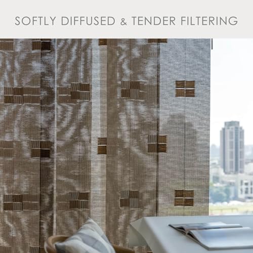 Adjustable Sliding Track Vertical Blinds for Windows, Room Dividers S278