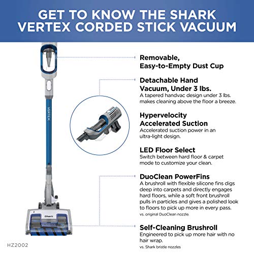 Corded Stick Vacuum with LED Headlights, XL Dust Cup, Lightweight, Converts to Hand Vacuum L83391
