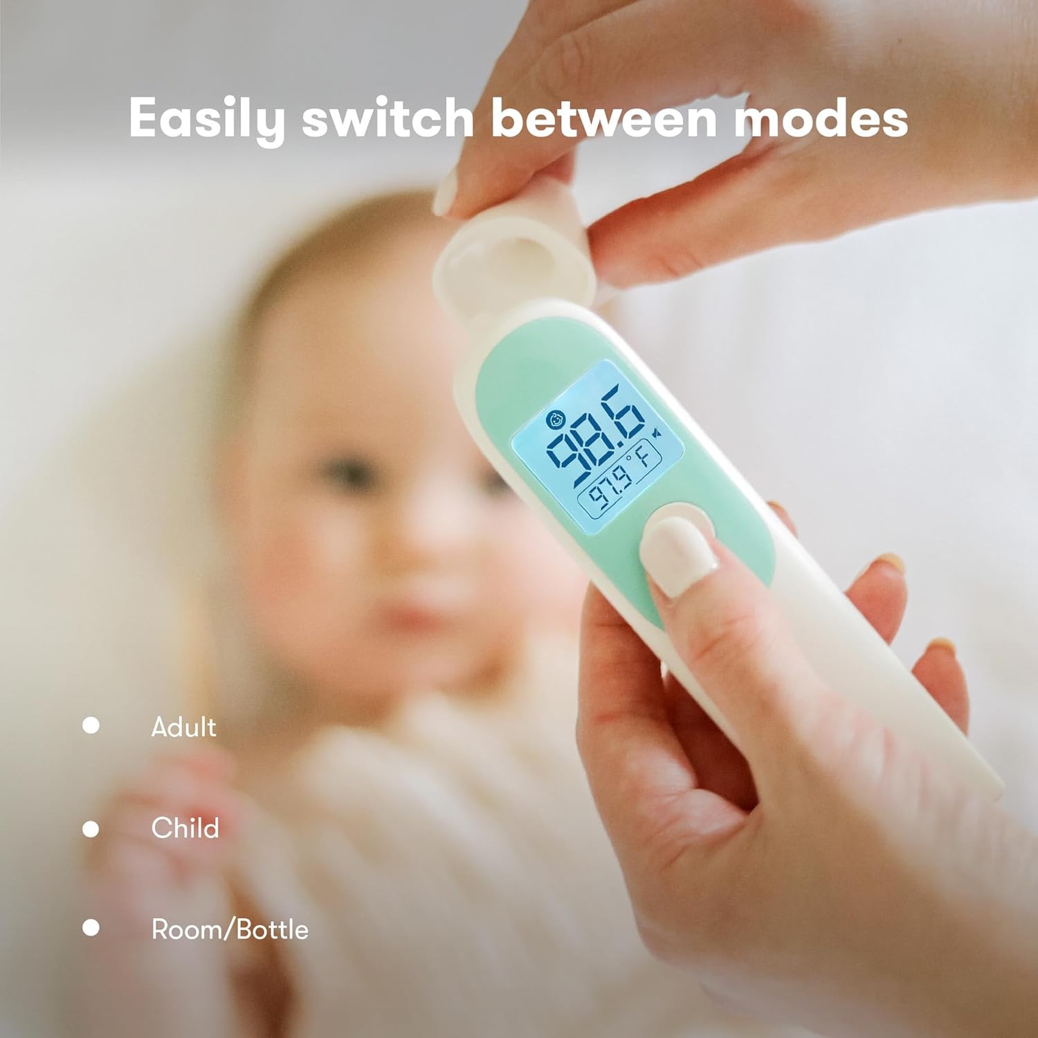 3-in-1 Infrared Thermometer for Ear, Forehead & Touchless M106860