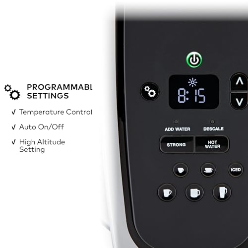 Single Serve K-Cup Pod Coffee Maker with Strength and Temperature Control T756