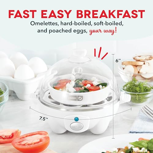 6 Egg Capacity Electric Egg Cooker with Auto Shut Off - Black U471