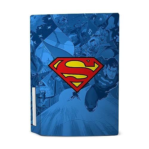 Superman DC Comics Vinyl Faceplate Sticker Skin for PS5 Disc Console & DualSense Y402