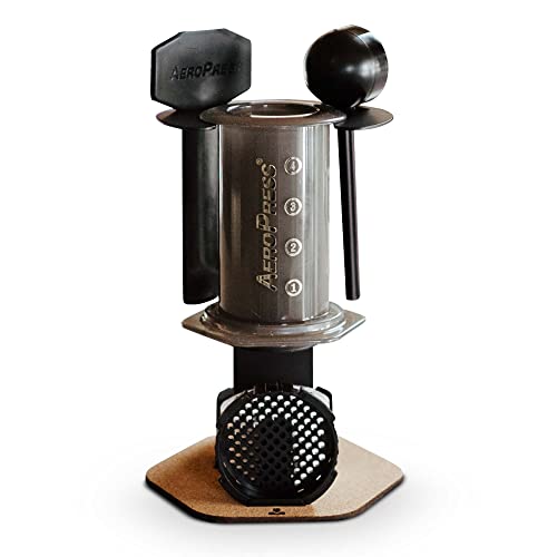 Coffee Maker Organizer Caddy Station with Steel and Cork B600