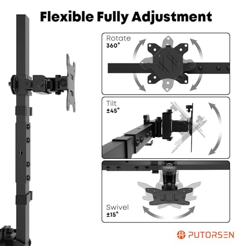 Dual Monitor Wall Mount for 24-38 Inch Screens, VESA 75x75/100x100mm, Black L240