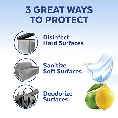 Disinfectant Spray, Lemon Breeze, 19 Fl Oz (Pack of 2) G5687