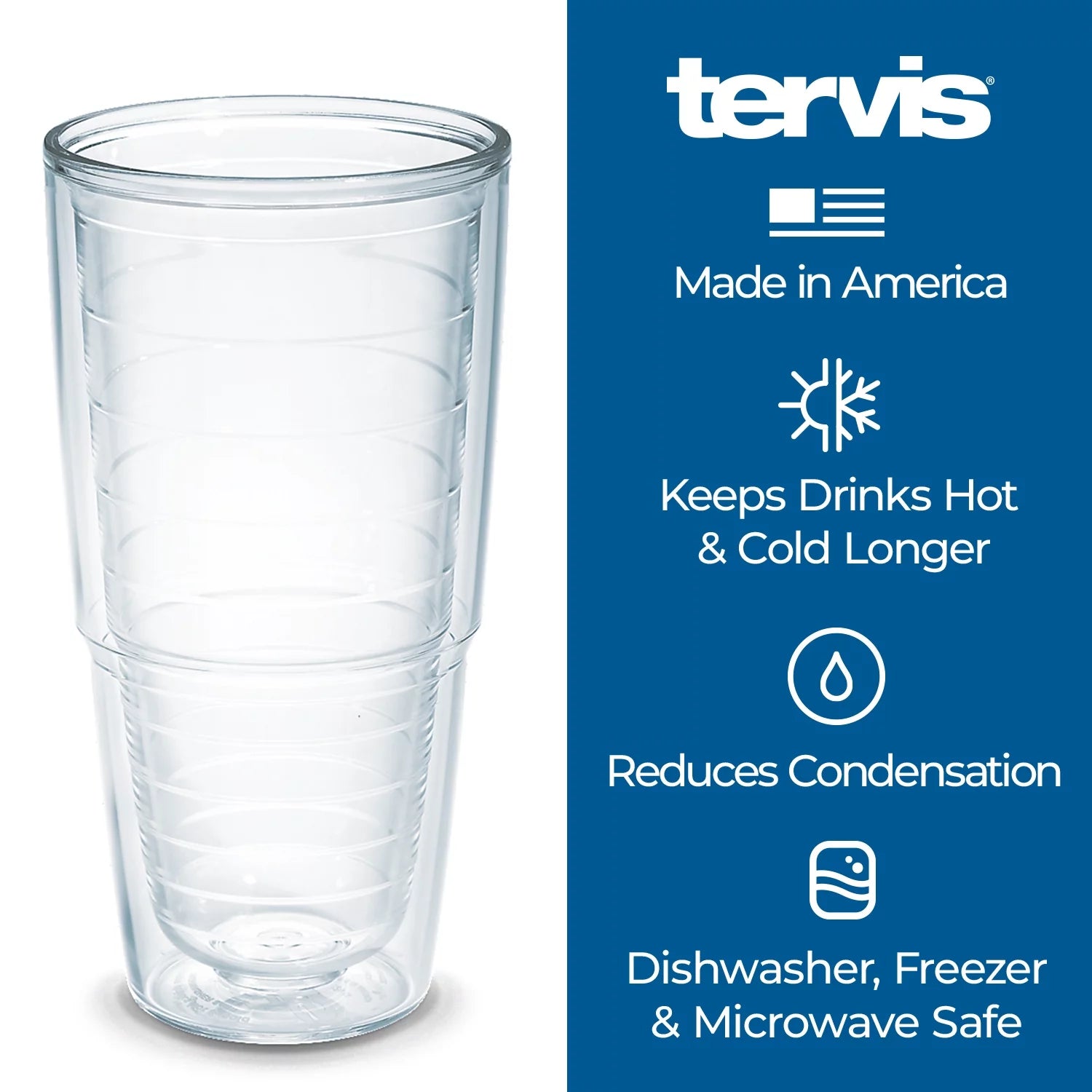 Double Walled Insulated Tumbler Cup, 24oz, 2pk L2434