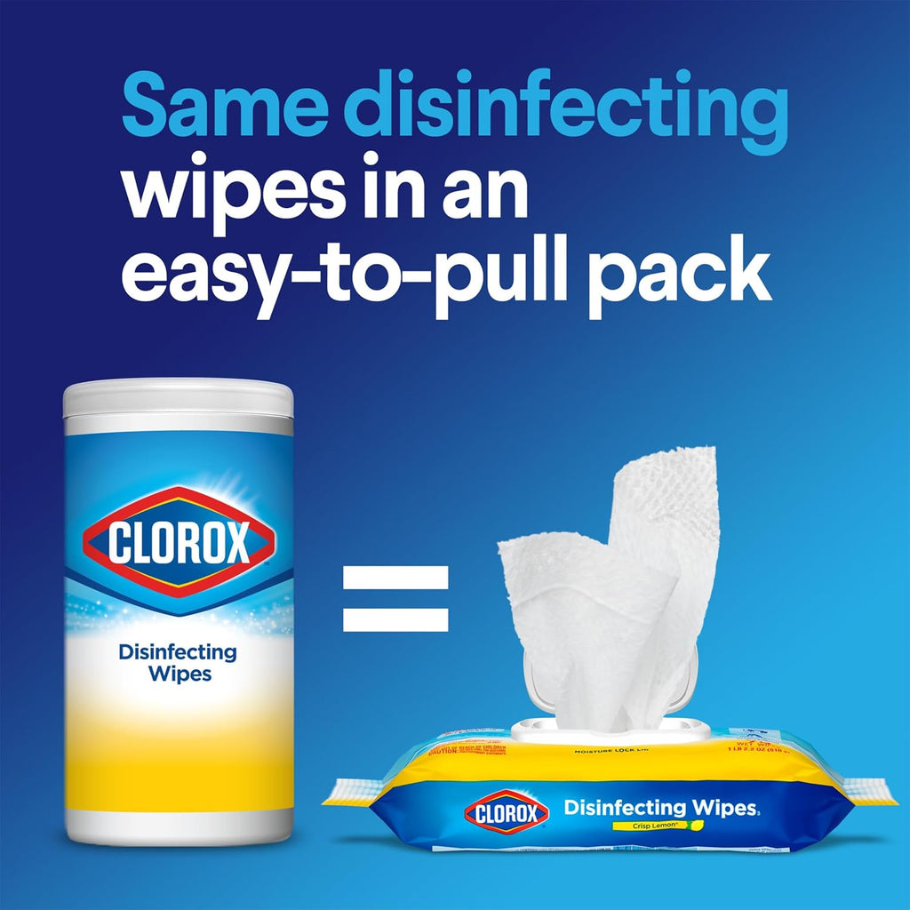 Disinfecting Wipes, Lemon Scent, 75 Ct, Pack of 6 B166