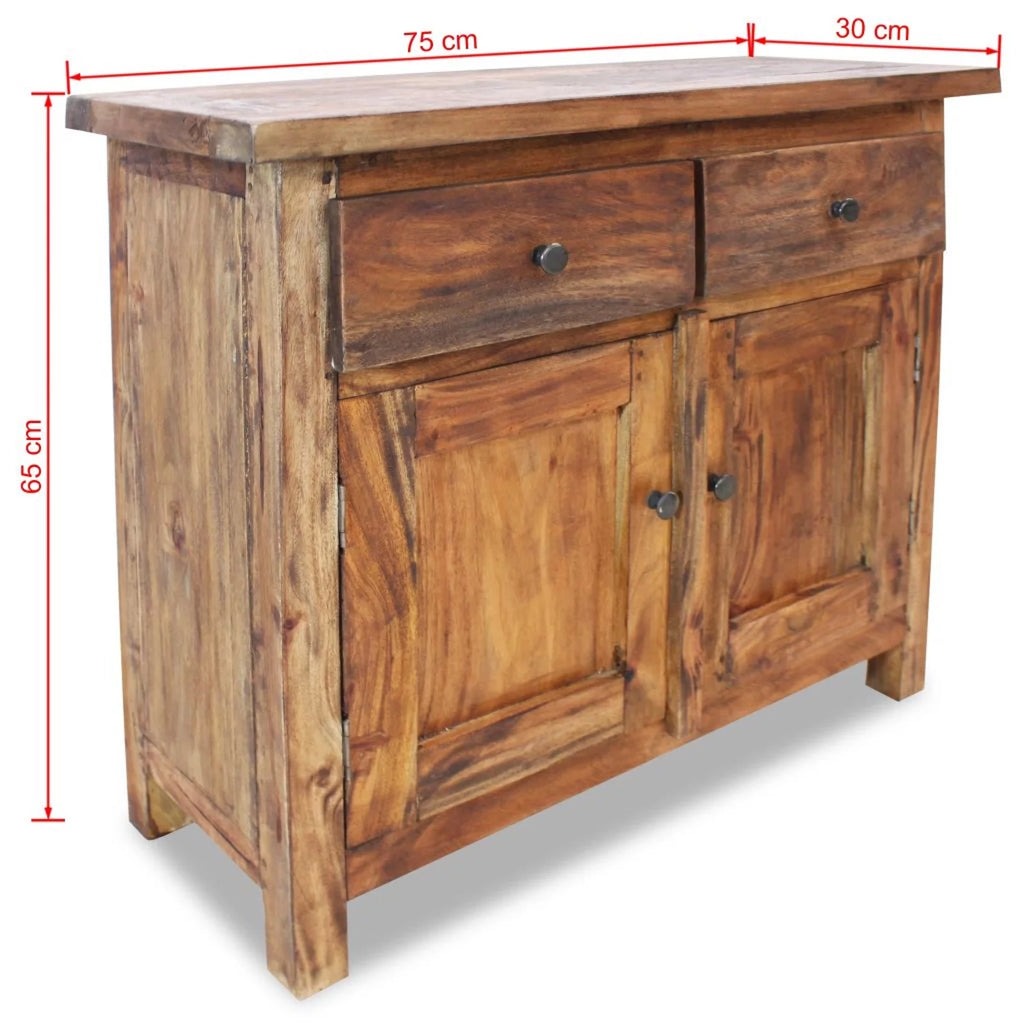 Handmade Sideboard Cabinet with 2 Drawers and Shelf F403