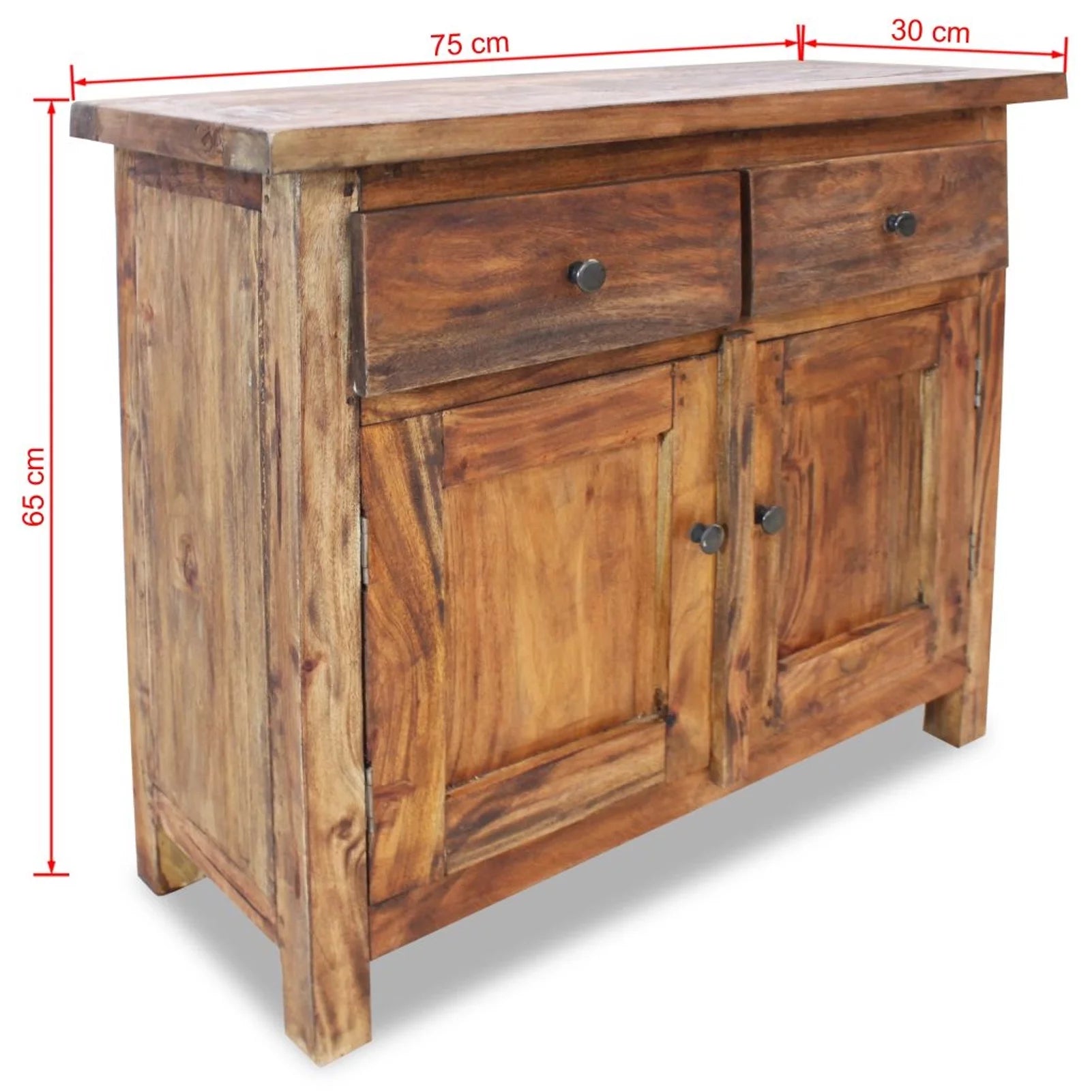 Handmade Sideboard Cabinet with 2 Drawers and Shelf F403