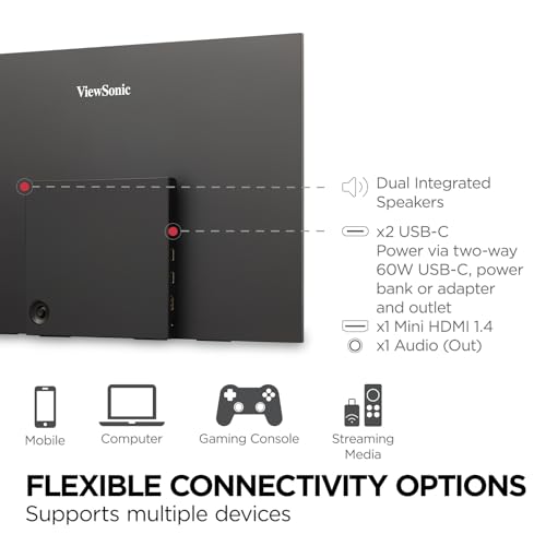 15.6 Inch 4K UHD Portable OLED Monitor with USB C and Built-in Stand W8055