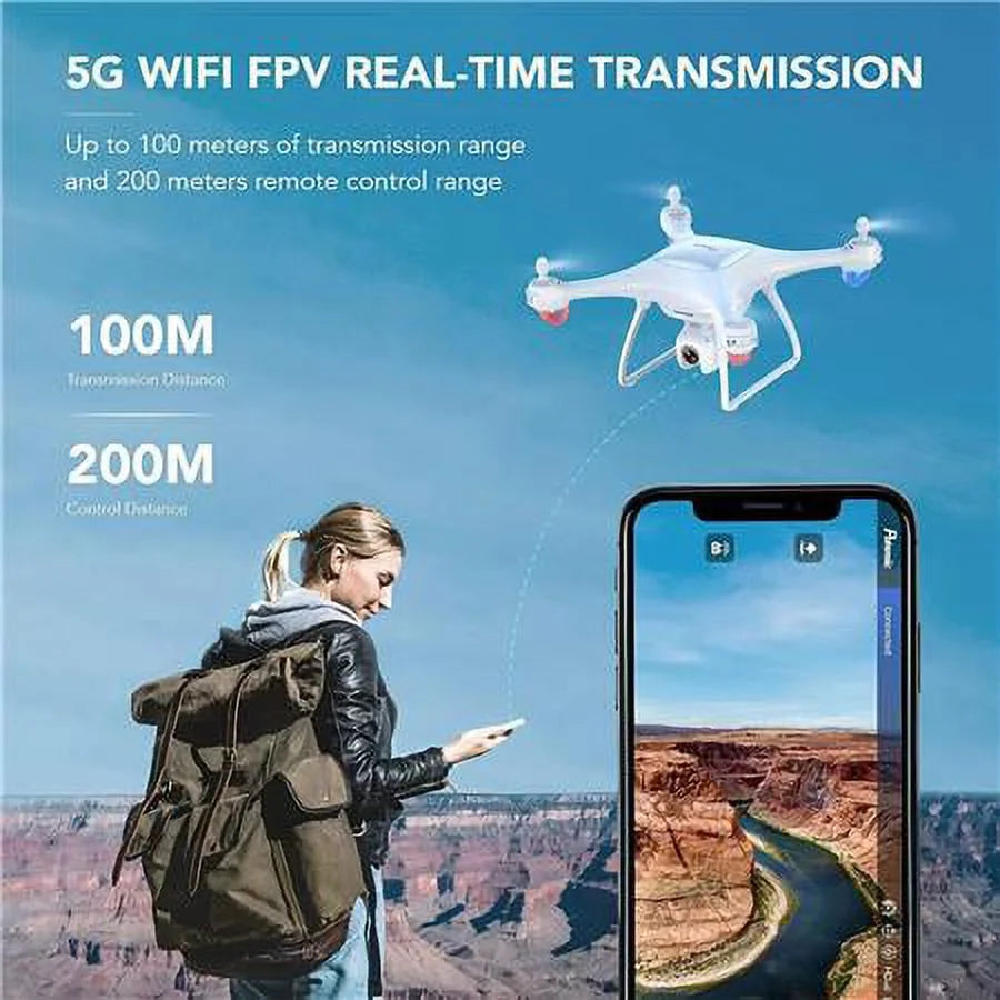 FPV RC Drone with 2.7K HD Camera and Carrying Bag Y76395