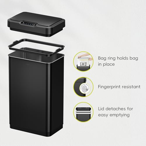 Touchless Motion Sensor Trash Can, 13.2 Gallon, Brushed Stainless Steel A497976