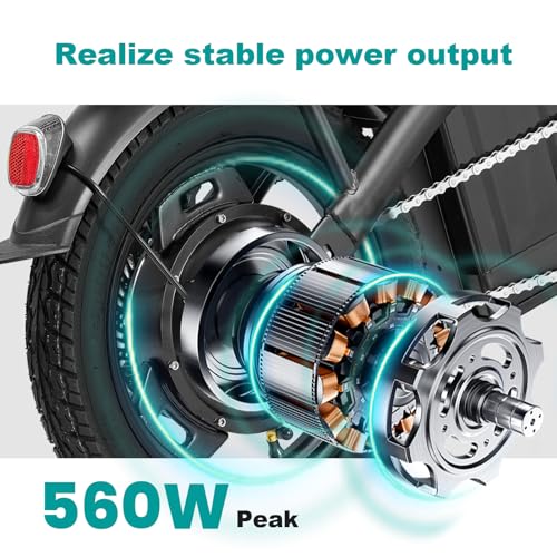 Foldable Electric Bike for Adults, 560W Motor, 48V Battery, 24MPH P514170