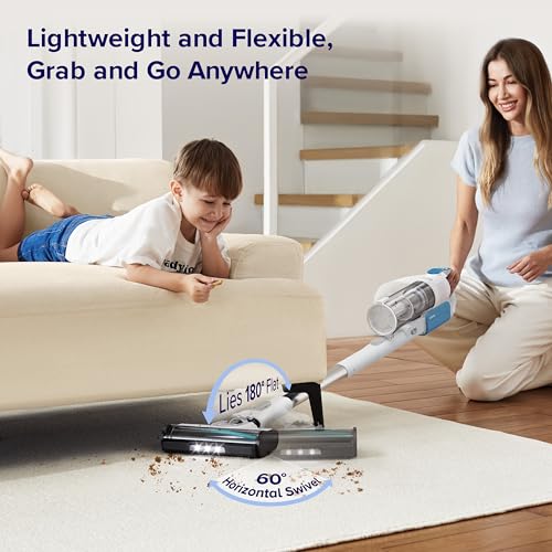 Cordless Stick Vacuum Cleaner with Tangle-Resistant Design, 50-Minute Runtime T113949
