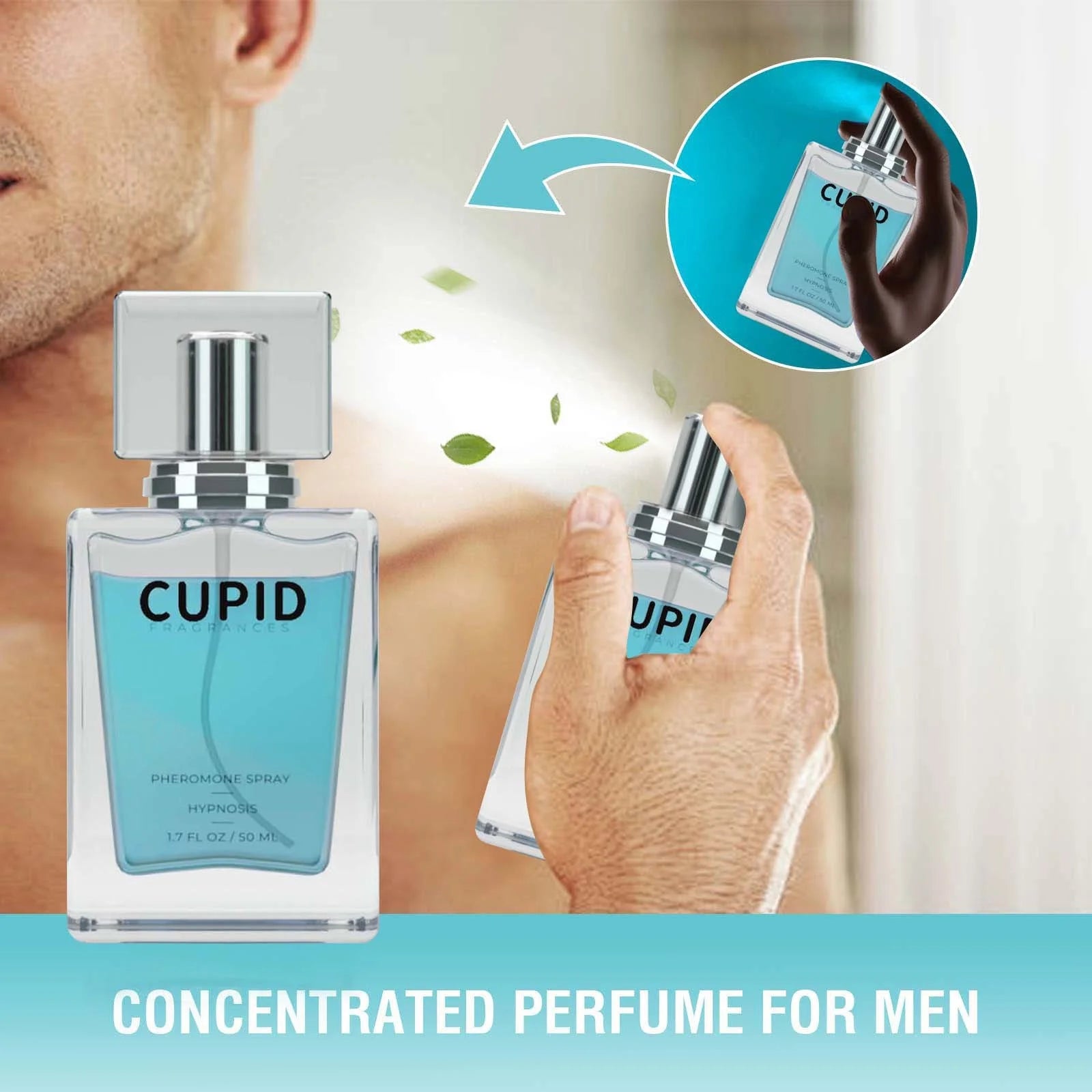 Pheromone-Infused Cologne for Men, 1.7 FL OZ / 50ML, 2 Bottles S379922