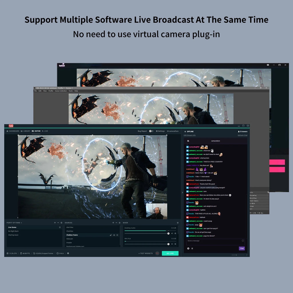 4K60HZ PCIe X4 Video Capture Card for Live Streaming N4150