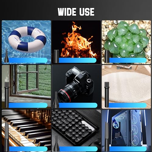 Cordless Air Duster for Cleaning Keyboard PC with 3 Speeds and LED Light P90655