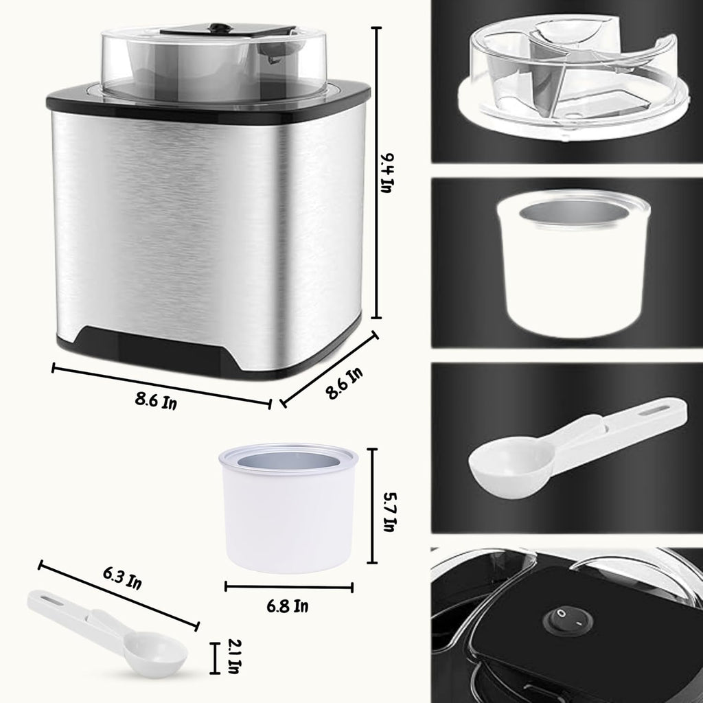 Soft Serve Ice Cream Maker with Scooper for Home N3801