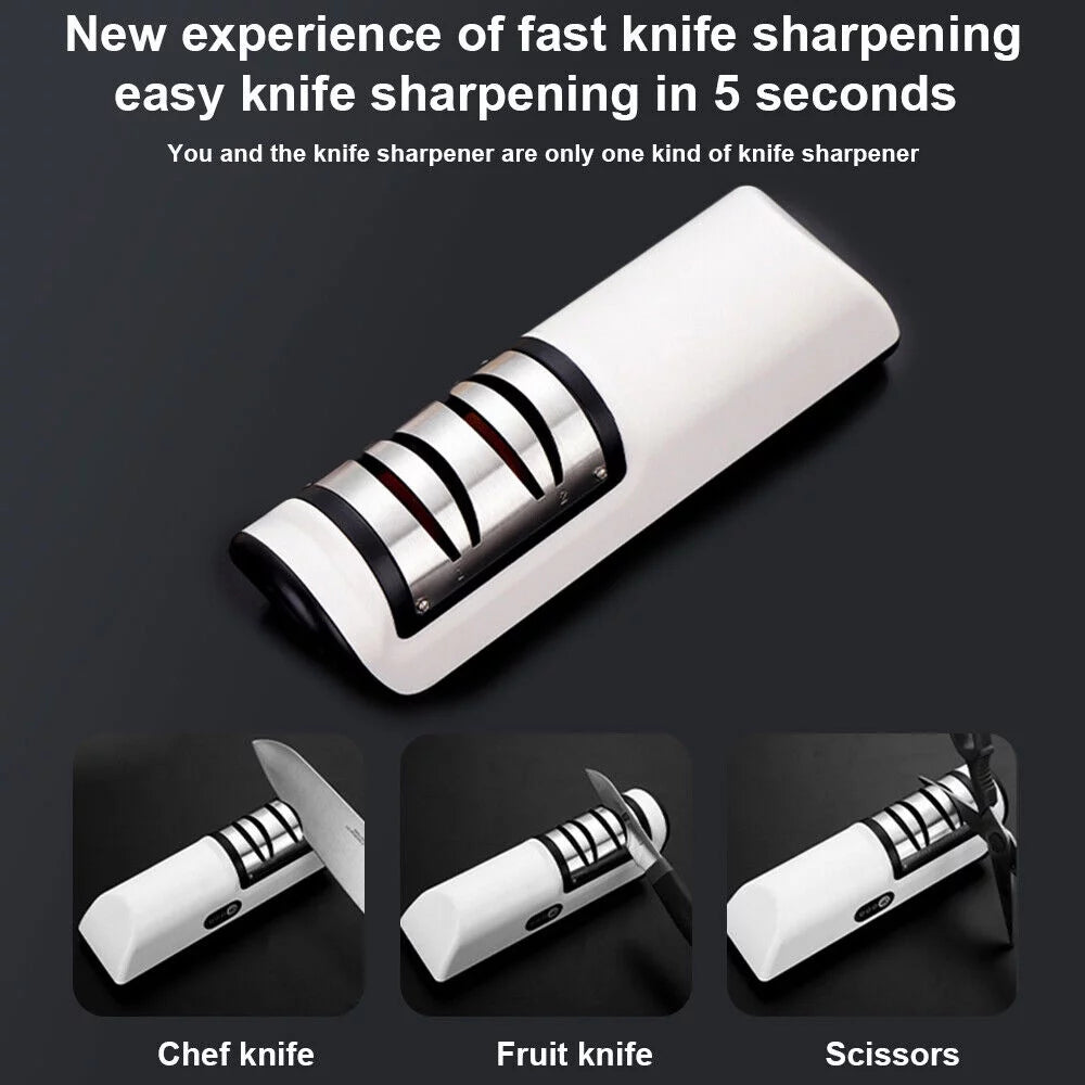 Electric Knife Sharpener 3 Speed Sharpening System A16038