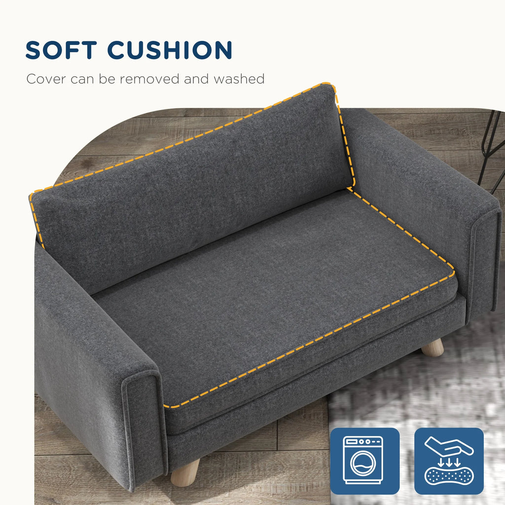 Raised Dog Sofa for Small and Medium Dogs, Gray M25944