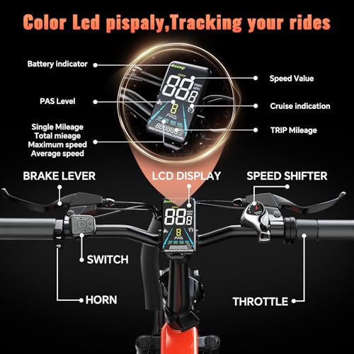 Folding Electric Bike for Adults Full Suspension, 52V 20AH Fat Tire N549125