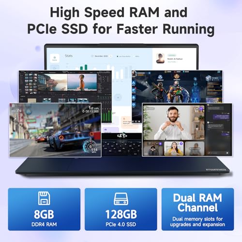 15.6" IPS FHD Laptop, Intel 6 Core i3, 8GB RAM 256GB SSD, Backlit Keyboard, Fingerprint, Wi-Fi 6, Win 11 P765767