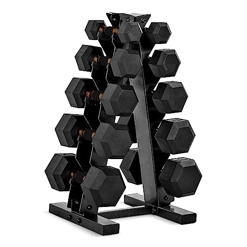 Dumbbell Set with Rack, 150lbs and 210lbs Options A94763