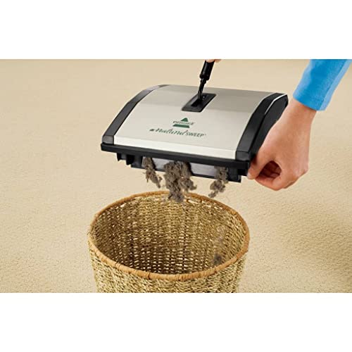 Carpet and Floor Sweeper with Dual Rotating Brushes and Corner Edge Brushes O48916