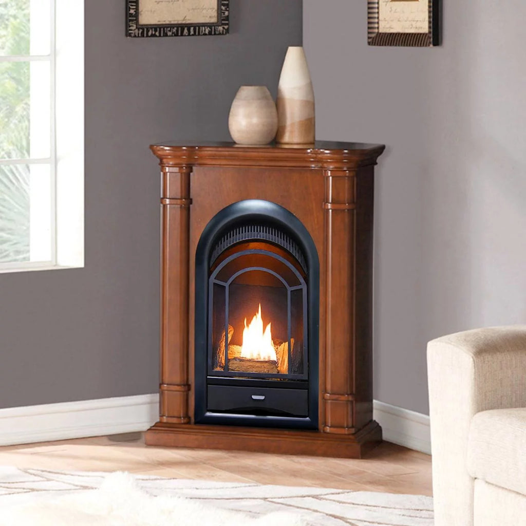 Ventless Fireplace System 10K BTU Dual Fuel Thermostat Insert I646