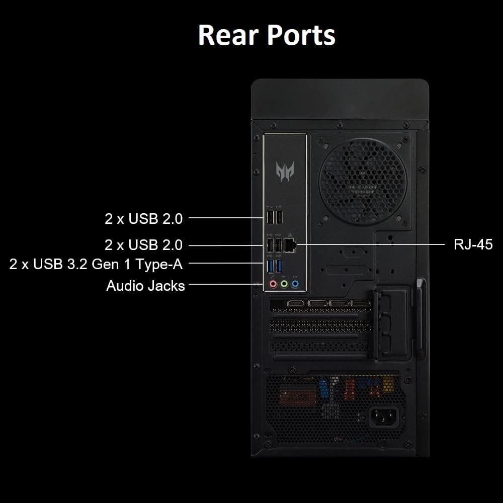 Gaming Desktop with Intel Core i7 and RTX 3070, 16GB RAM, 1TB SSD F572