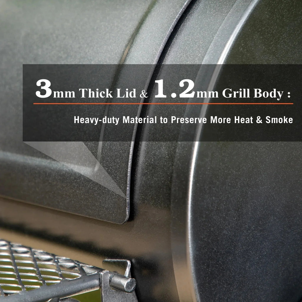 Charcoal Grill with Offset Smoker, Extra Large BBQ F29491