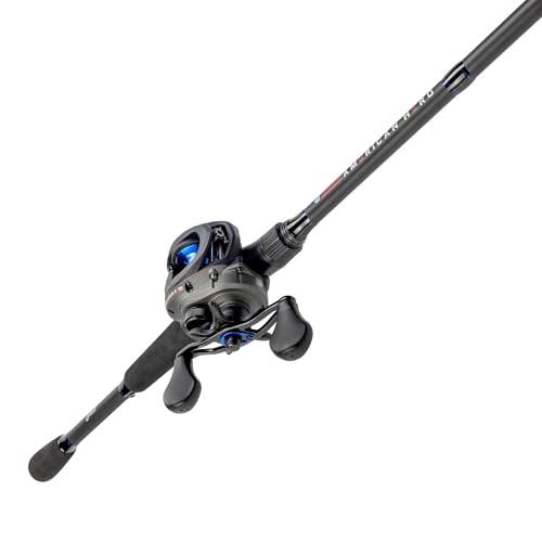 Baitcast Reel and Fishing Rod Combo, Medium-Heavy Power Fast Action, 7.5:1 Gear Ratio H4528