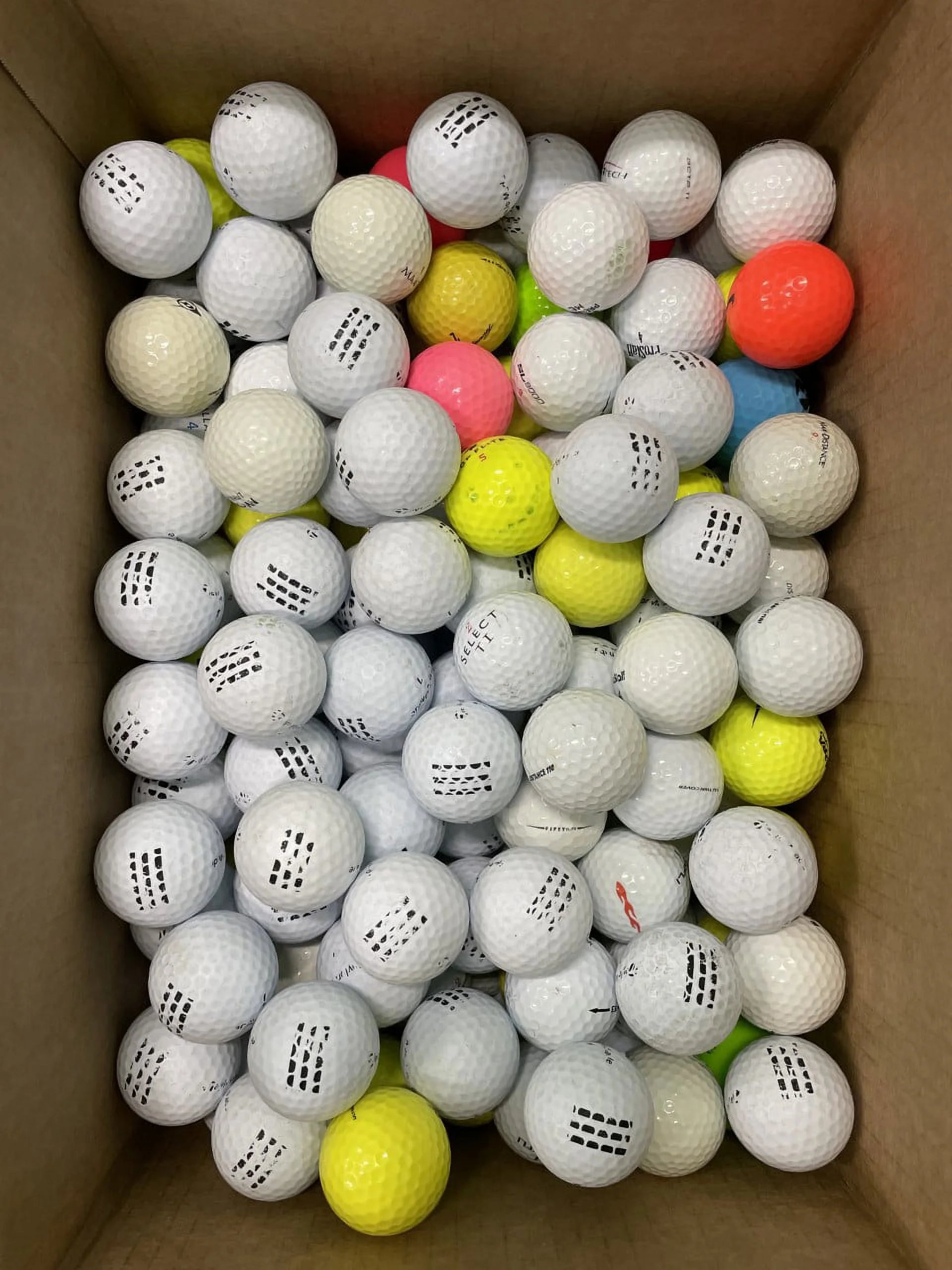 72 Pack Recycled Golf Balls in Mesh Bag for Practice L57066