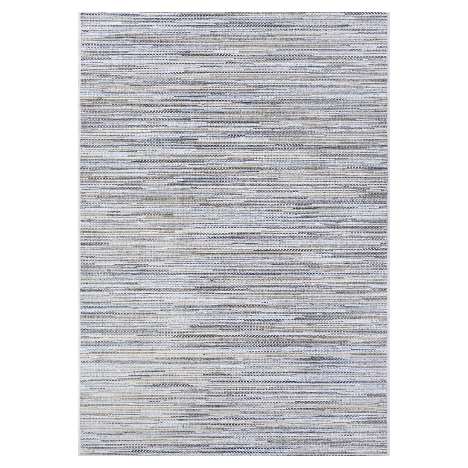 Indoor/Outdoor Area Rug, 3'9" x 5'5", Taupe-Champagne P849770